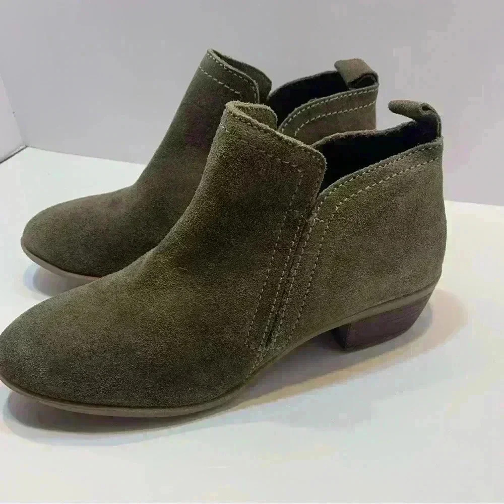 Diba Women's Zip-Up Suede Ankle Booties Brown Size US 6 - Picture 4 of 16